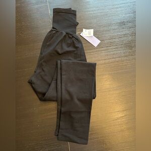 Black motherhood maternity leggings